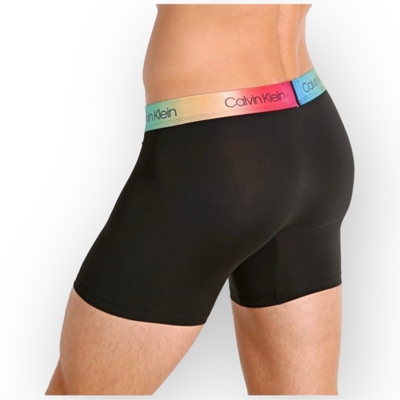 Calvin Klein 'Pride Edit' Boxer Brief - Black with Rainbow 0618 - Picture 5 of 6